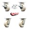 Service Caster 5 Inch Kingpinless Nylon Wheel Caster Swivel Locks 2 Brakes, 4PK SCC-KP30S520-NYR-SLB-BSL-2-BSL-2 - alternate 2